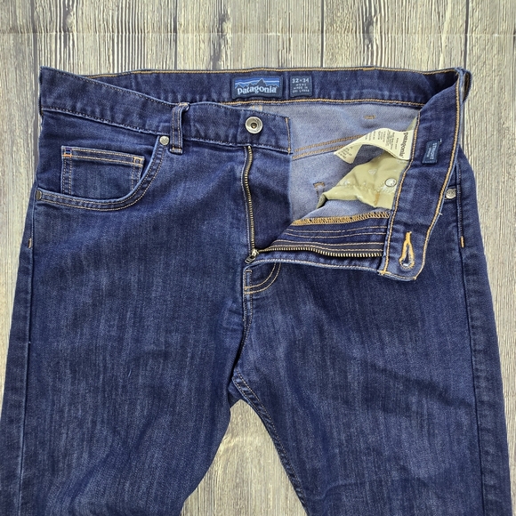 Patagonia Iron Clad Blue Denim Slim Fit Jeans Size 32 x 34 - Picture 4 of 12